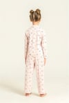 RolyPoly Kız Çocuk Gömlek Pijama Takımı Pudra RP3903-3