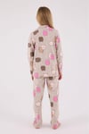 RolyPoly Kız Çocuk Pijama Takımı Bej RP3706-G