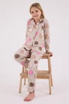 RolyPoly Kız Çocuk Pijama Takımı Bej RP3706-G