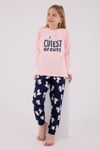 Rolypoly Kız Çocuk Regular Baskılı Pijama Takımı Pembe RP3708-2