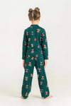 RolyPoly Kız Çocuk Winter Bear Gömlek Pijama Takımı Yeşil RP3919-3
