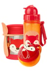 Skip Hop Zoo Beslenme Seti Tilki Pipetli Suluk - Çerez Kabı - Çelik Termos