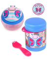Skip Hop Zoo Paslanmaz Çelik Termos - Çerez Kabı Kelebek Set