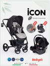 Sunny Baby 9023 İcon Travel Sistem Bebek Arabası Siyah 