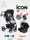 Sunny Baby 9023 İcon Travel Sistem Bebek Arabası Siyah 