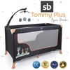 Sunny Baby 9155 Tommy Plus Dönenceli Oyun Parkı Park Yatak 60x120 Gri