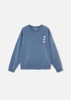 The Boston Kids Erkek Çocuk Baskılı Sweatshirt Mavi 6423