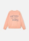 The Boston Kids Erkek Çocuk Baskılı Sweatshirt Somon 6421