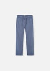 The Boston Kids Erkek Çocuk Keten Pantolon Mavi 6572