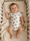 Tiffany Baby Bebek Breakfast Theme Yarım Kol Zıbın Ekru 35008