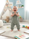 Tiffany Baby Bebek Green Theme Müslin Kolsuz Tulum Yeşil 65024
