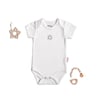 Tiffany Baby Bebek Güneş Baskılı Kısa Kollu Çıtçıtlı Body Beyaz 35028