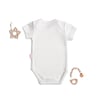 Tiffany Baby Bebek Güneş Baskılı Kolsuz Çıtçıtlı Body Beyaz 35028