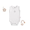 Tiffany Baby Bebek Güneş Baskılı Kolsuz Çıtçıtlı Body Beyaz 35028