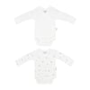 Tiffany Baby Bebek Kite Runnet Theme 2' li Uzun Kol Kruvaze Zıbın Set Ekru 33020