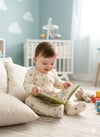 Tiffany Baby Bebek Krooboy Organik Theme Fermuarlı Patikli Tulum Krem 14040