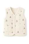 Tiffany Baby Bebek Krooboy Organik Theme Yelek Krem 14005
