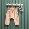 Tiffany Baby Bebek Lycra Theme Müslin Düğmeli Pantolon Bej 26006