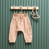 Tiffany Baby Bebek Lycra Theme Müslin Düğmeli Pantolon Bej 26006
