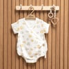Tiffany Baby Bebek Müslin Sea Shell Theme Yarım Kol Kruvaze Badi Beyaz 62022