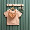 Tiffany Baby Bebek Müslin Theme Kapüşonlu Tişört Bej 26123