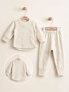 Tiffany Baby Bebek Puffy Cloudy Alt Üst Takım Krem 30098