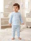 Tiffany Baby Bebek Puffy Cloudy Theme Alt Üst Takım Mavi 29098