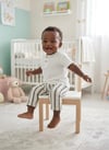 Tiffany Baby Bebek Stripe Theme Keten Pantolon Lacivert 16031