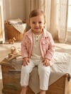 Tiffany Baby Bebek Theme Düğmeli Keten Tişört Ekru 72139