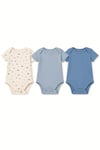 Tiffany Baby Erkek Bebek Mini Home Theme 3'lü Yarım Kol Badi Set Mavi 47008