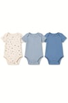 Tiffany Baby Erkek Bebek Mini Home Theme 3'lü Yarım Kol Badi Set Mavi 47008