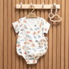 Tiffany Baby Erkek Bebek Müslin Caravan Theme Kruvaze Badi Beyaz 61022