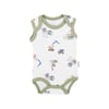 Tiffany Baby Erkek Bebek Work Machine Theme Atlet Body Ekru 13009
