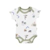 Tiffany Baby Erkek Bebek Work Machine Theme Yarım Kol Body Ekru 13008