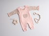 Tiffany Baby Kız Bebek Leopar Desenli Tulum Pudra 1003
