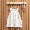 Tiffany Baby Kız Bebek Müslin Sweet Theme Kolsuz Elbise Beyaz 60086
