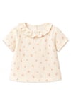 Tiffany Baby Kız Bebek Rose Dream Theme Müslin Fırfırlı Üst Krem 55140