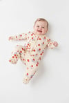 Tiffany Baby Kız Bebek Strawberry Garden Theme Patikli Tulum Ekru 15033