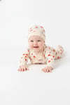 Tiffany Baby Kız Bebek Strawberry Garden Theme 3'lü Şapkalı Patikli Alt Üst Takım Ekru 15078