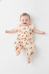 Tiffany Baby Kız Bebek Strawberry Garden Theme Kısa Kollu Tulum Ekru 15004