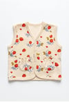 Tiffany Baby Kız Bebek Strawberry Garden Theme Yelek Ekru 15005