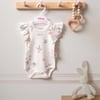 Tiffany Baby Kız Bebek Sunny Garden Theme Atlet Badi Ekru INT 24 10009