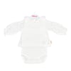 Tiffany Bebek Müslin Zıbın Body Ekru 10088