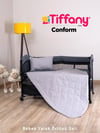 Tiffany Conform Kapitoneli Bebek Yatak Örtüsü Gri 971040