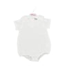 Tiffany Kız Bebek Müslin Fırfırlı Kısa Kollu Body Ekru 10008
