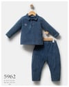 Tongs Baby Erkek Bebek Education Polo Yaka Uzun Kollu Tişört Pantolon Takım Mavi 5962
