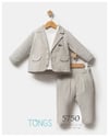 Tongs Baby Erkek Bebek Stylish And Comfy 3'lü Takım Gri 5750
