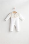 Tongs Baby Kız Bebek Daisy Dream Tığ İşlemeli Tulum Ekru 5460