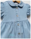 Tongs Baby Kız Bebek Universe Jeans Düğmeli Elbise Mavi 5824