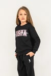 U.S Polo Assn Kız Çocuk Baskılı Eşofman Takımı Siyah US2717-4